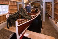 Die MARIE in ihrem Winterlager, Foto: Zigmann/Bürgerparkverein