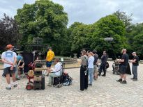 Dreharbeiten zum Tatort am Marcusbrunnen