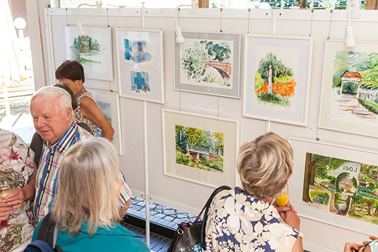 Eindrücke von der Maltreff Ausstellung im Foyer der Meierei Eindrücke von der Maltreff Ausstellung im Foyer der Meierei