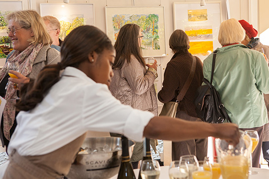 Ausstellungseröffnung Maltreff im Foyer der Meierei Ausstellungseröffnung Maltreff im Foyer der Meierei