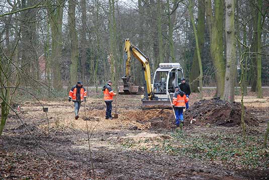 Kampfmittelräumdienst im Bürgerpark Kampfmittelräumdienst im Bürgerpark